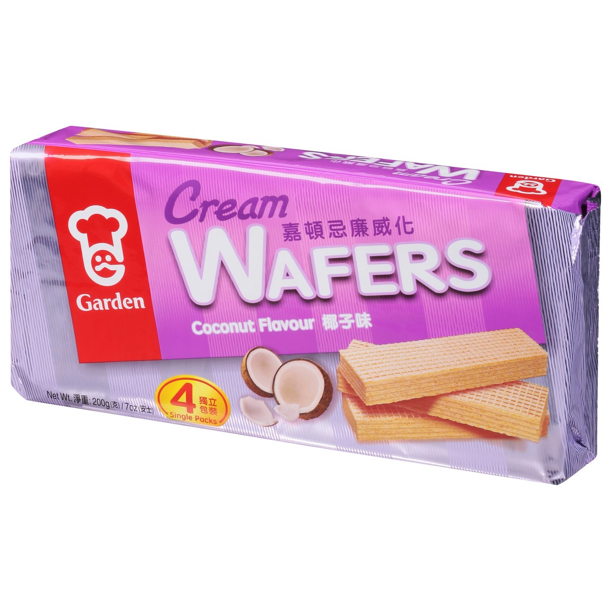 slide 8 of 9, Garden Cream Coconut Flavour Wafers 4 ea, 4 ct