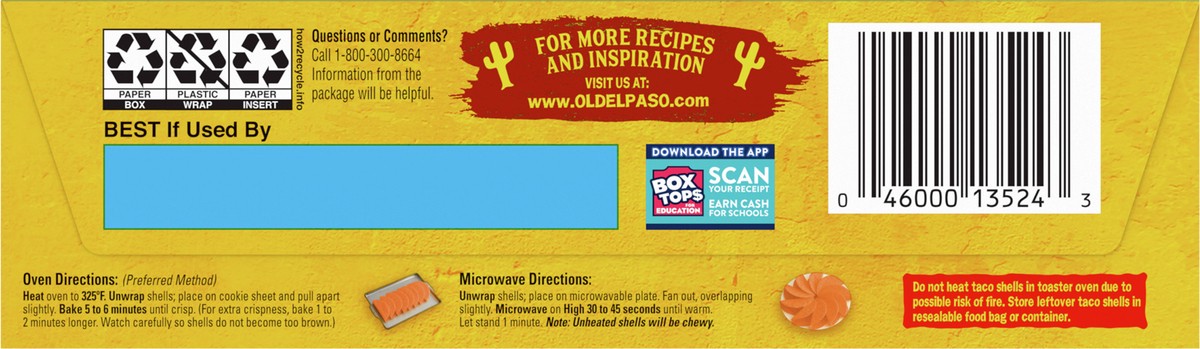 slide 2 of 8, Old El Paso Spicy Jalapeño Cheddar Flavored Stand 'N Stuff Taco Shells, Gluten Free, 5.4 oz., 5.4 oz