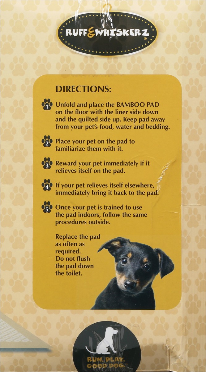 slide 3 of 15, Ruff & Whiskerz Extra Absorbant Housebreaking Bamboo Padz Pads for Puppies & Dogs 50 ea, 50 ct