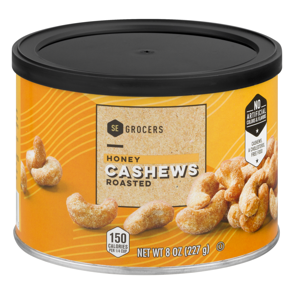slide 1 of 1, SE Grocers Honey Cashews Roasted, 8 oz