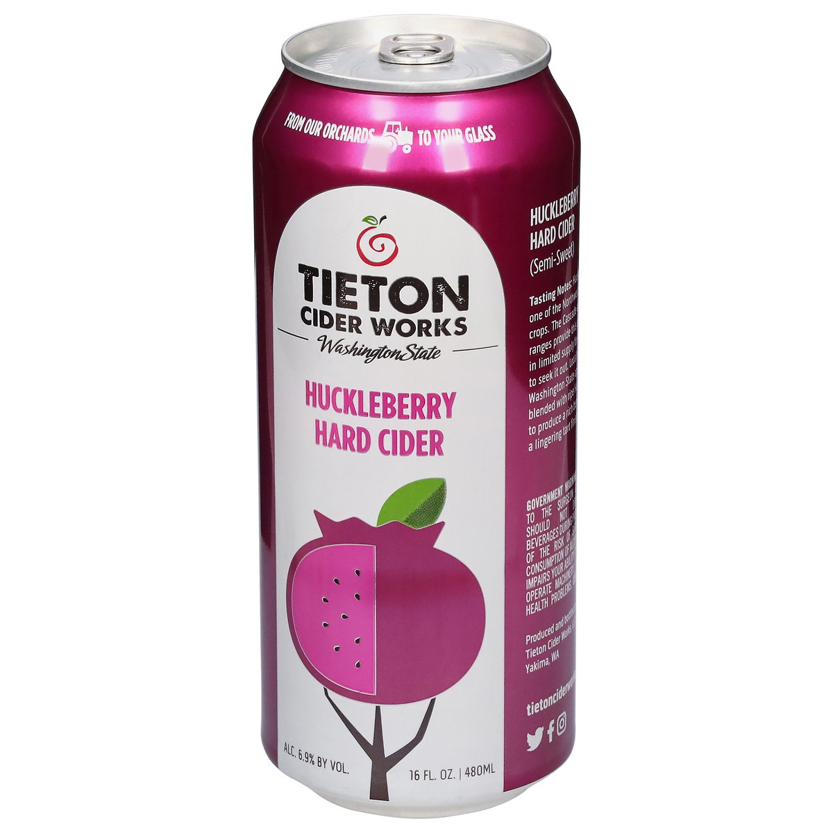 slide 14 of 14, Tieton Cider Works Huckleberry Hard Cider 16 fl oz, 16 fl oz