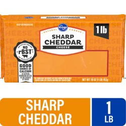 Kroger Sharp Cheddar Cheese Bar
