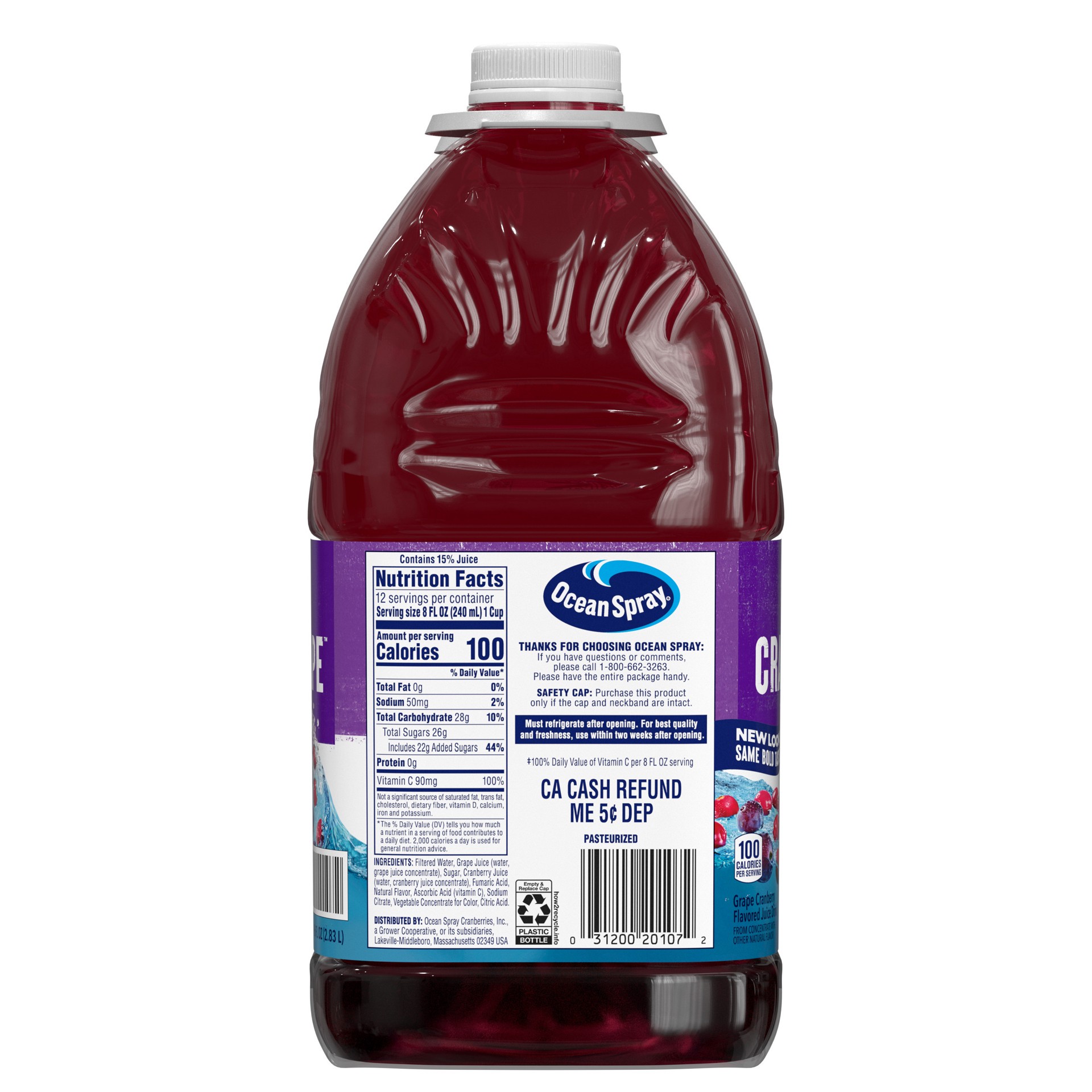 slide 2 of 6, Ocean Spray Os Cran-Grape - 96 fl oz, 96 fl oz