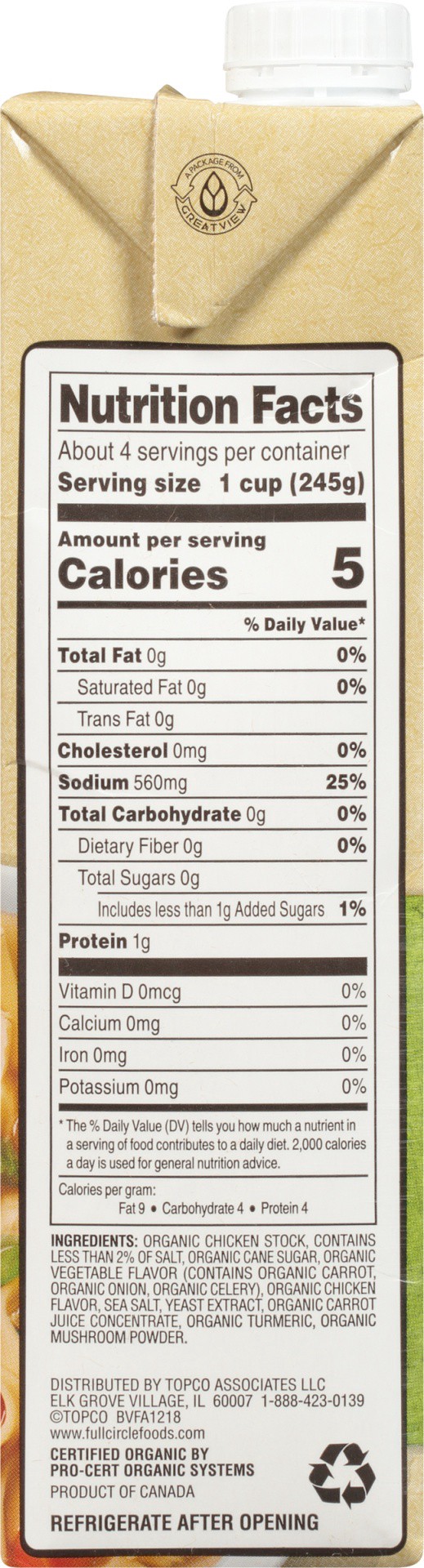 slide 8 of 16, Full Circle Market Full Circle Chicken Broth, 32 oz