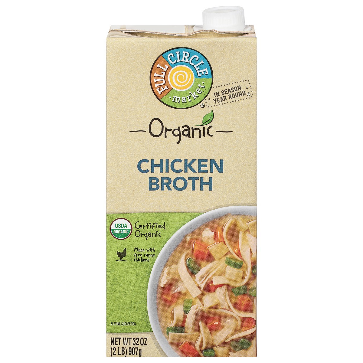 slide 13 of 16, Full Circle Market Full Circle Chicken Broth, 32 oz