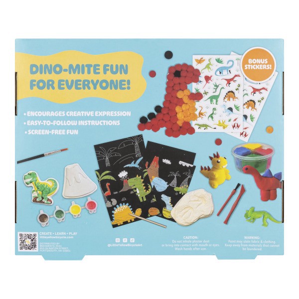slide 3 of 4, Little Yellow Bicycle 5-In-1 Dinosaur Craft Kit, 1 ct