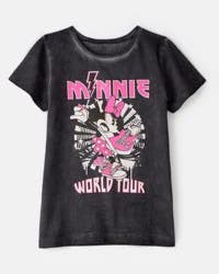 Carter's Kid Disney Minnie Mouse Music Short-Sleeve Graphic Tee - Black/Pink, Size 10