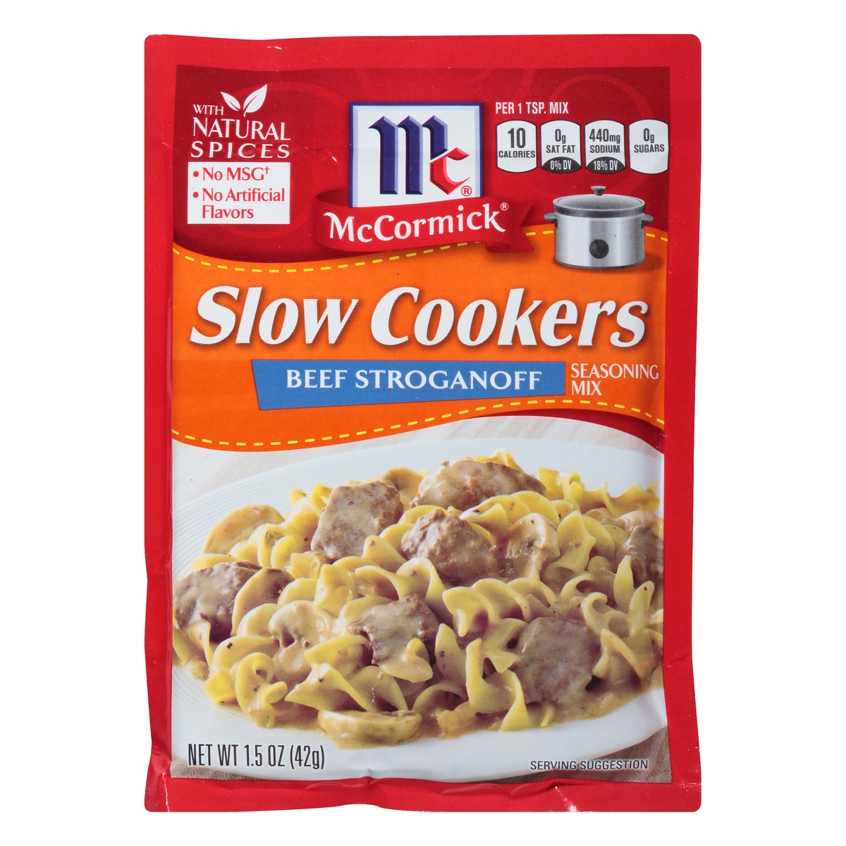 slide 1 of 6, McCormick Slow Cookers Beef Stroganoff Seasoning Mix, 1.5 oz