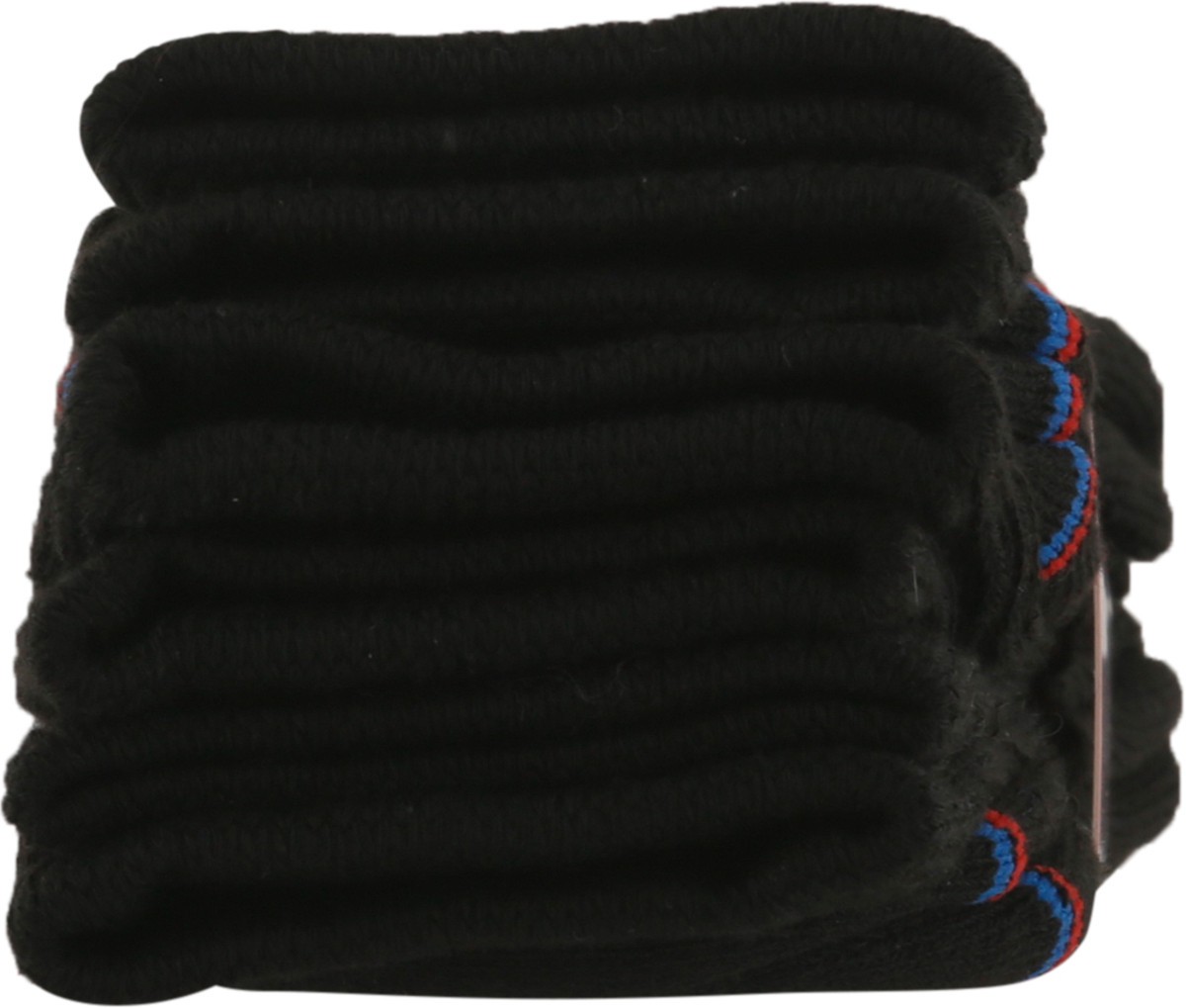 slide 2 of 9, MediPeds Unisex Black Non-Binding Crew Cushioned Socks Large 3 ea, 3 ct