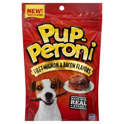 Pup-Peroni Filet Mignon & Bacon Flavor Dog Treats, 5.6 Oz. Bag