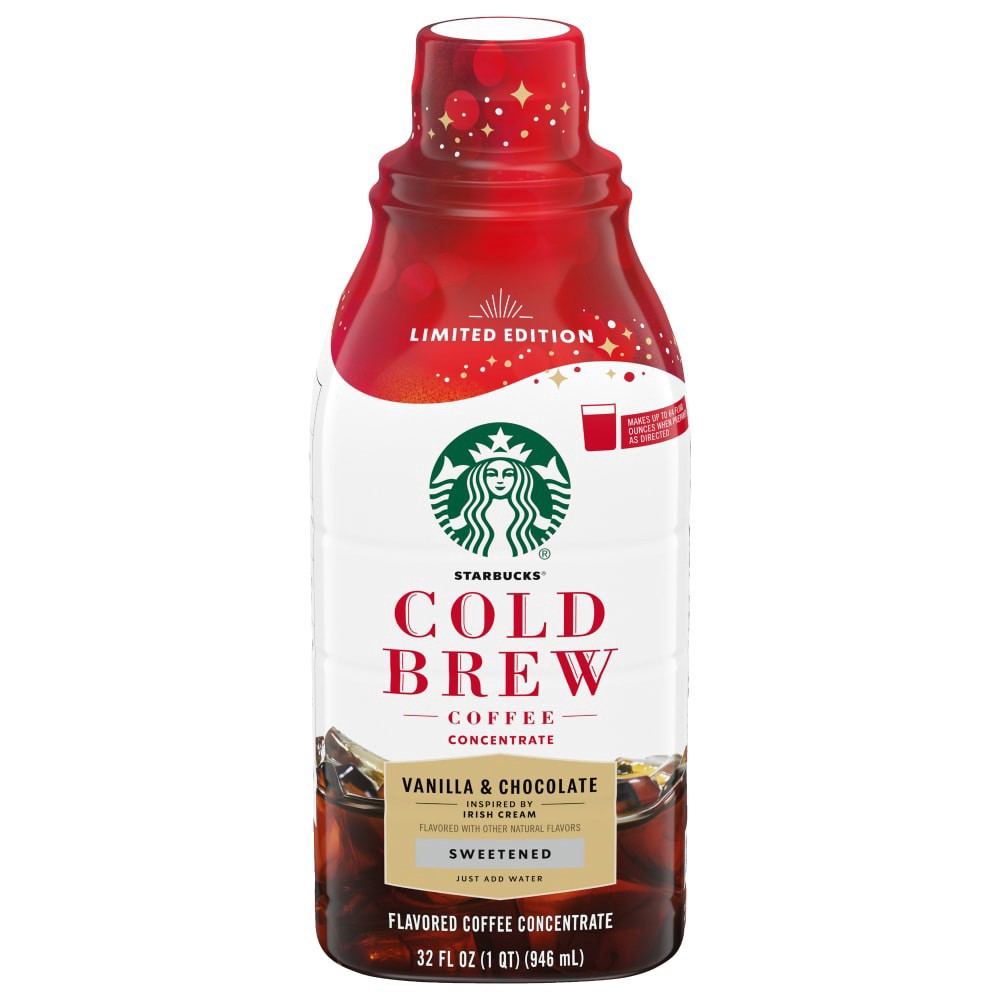 slide 2 of 4, Starbucks Cold Brew Concentrate Vanilla, 32 oz