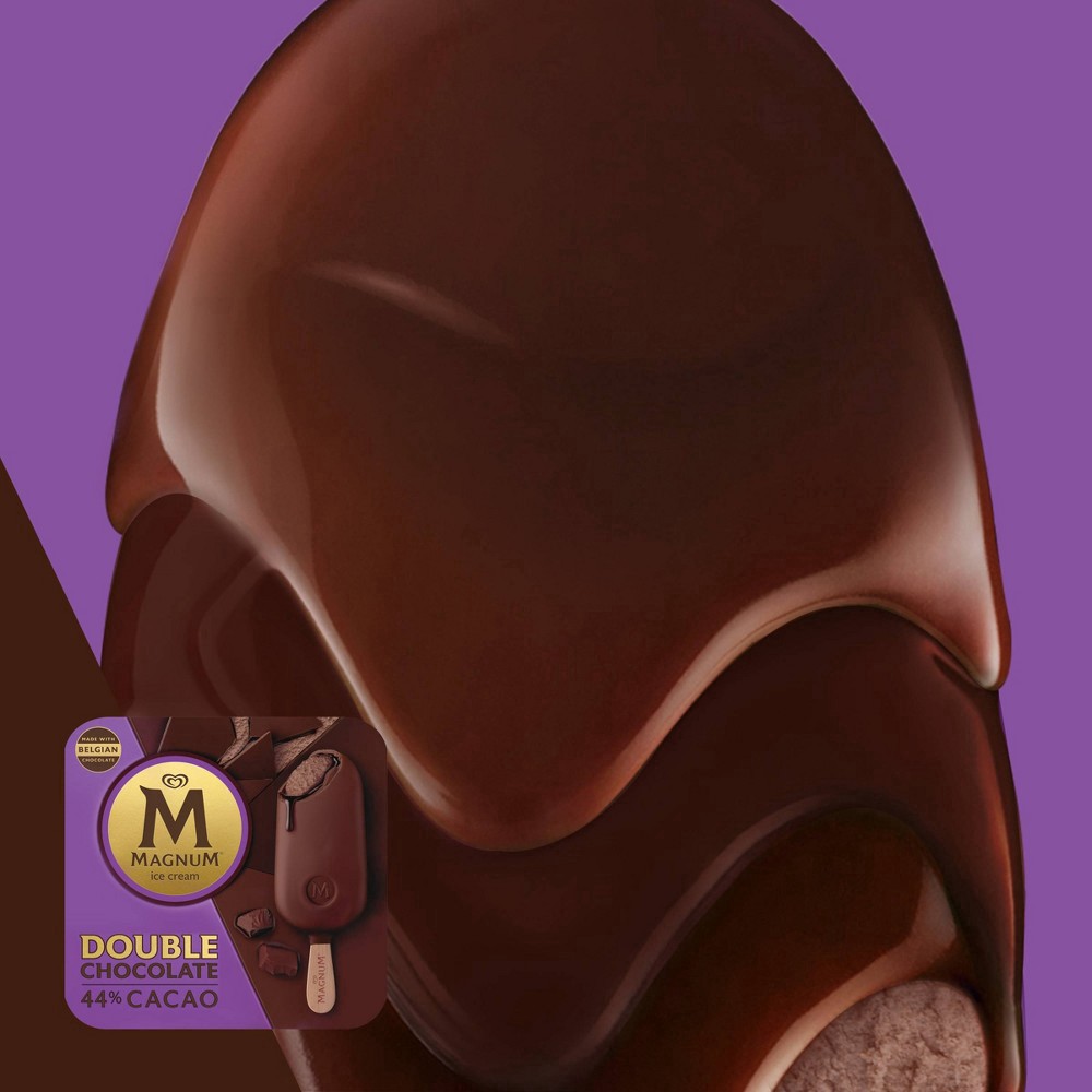 slide 4 of 7, Magnum Double Chocolate Ice Cream Bars - 3ct, 3 ct