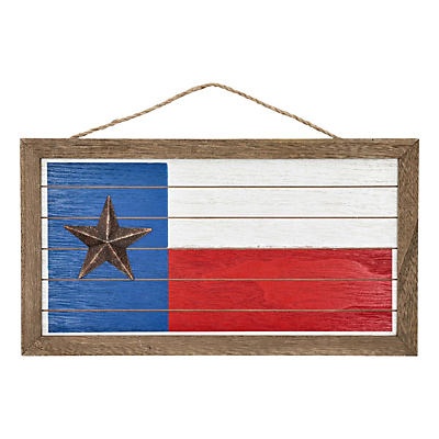 slide 1 of 1, Haven & Key Wooden Texas Flag Wall Decoration, 1 ct