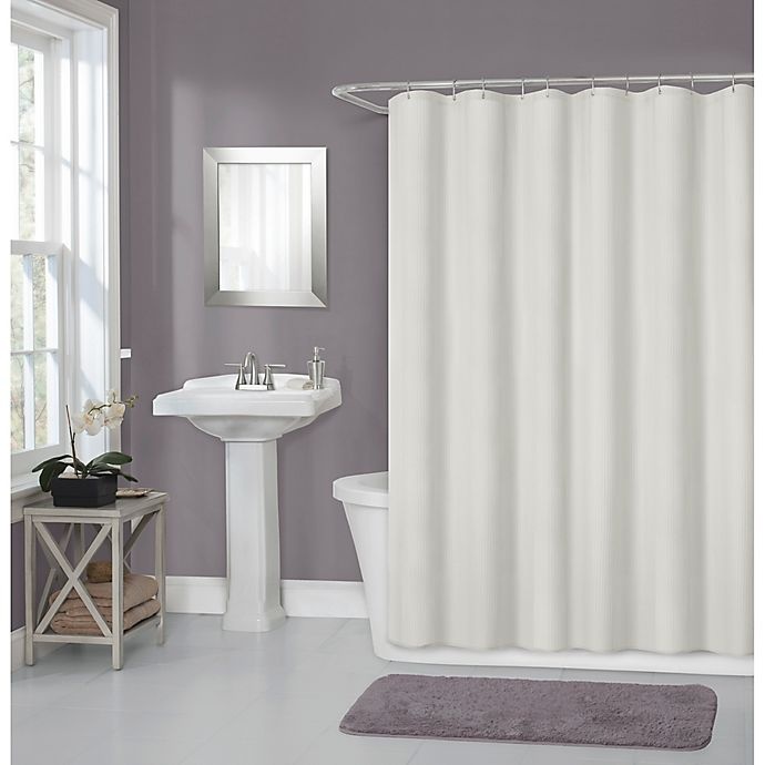 slide 1 of 4, Titan Waterproof Fabric Shower Curtain Liner - Ivory, 70 in x 72 in