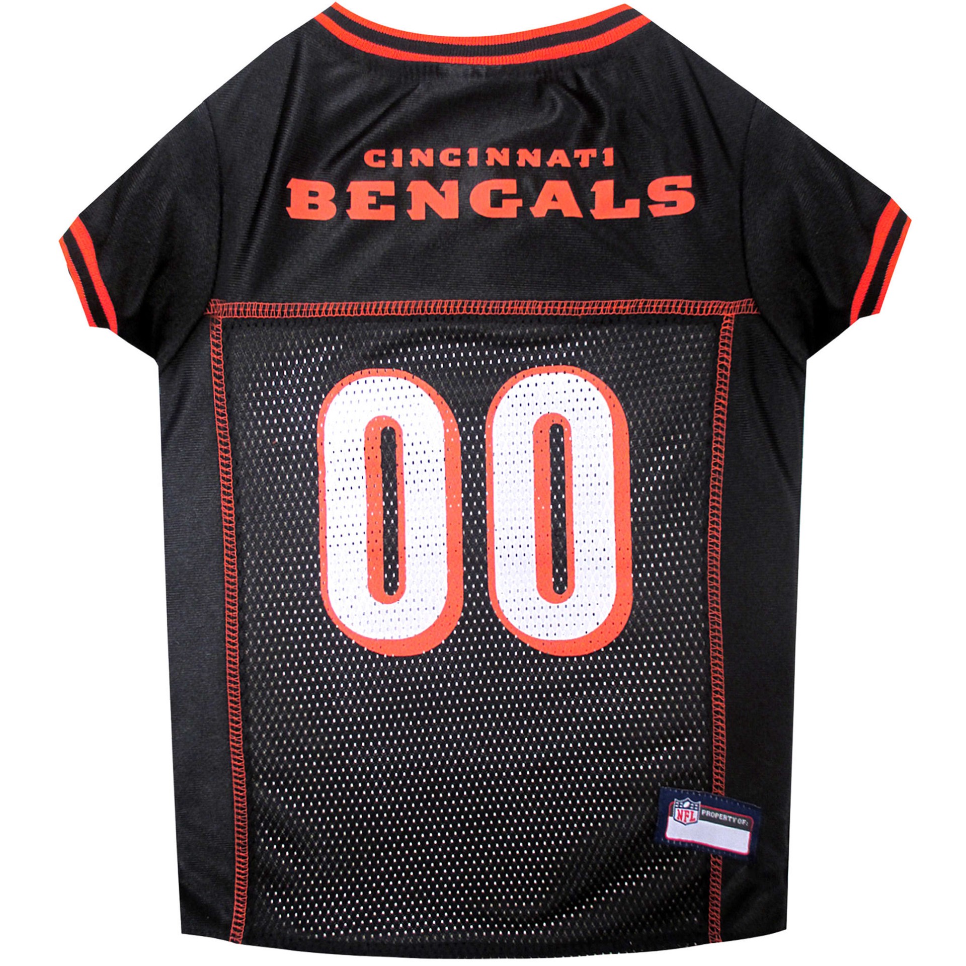 slide 1 of 1, Pets First Cincinnati Bengals NFL Mesh Pet Jersey, LG