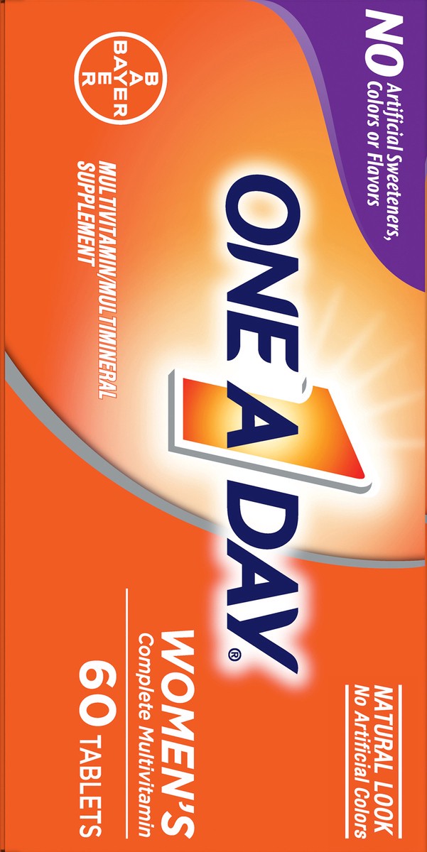 slide 6 of 8, One A Day Women's Tablets Complete Multivitamin 60 ea, 60 ct