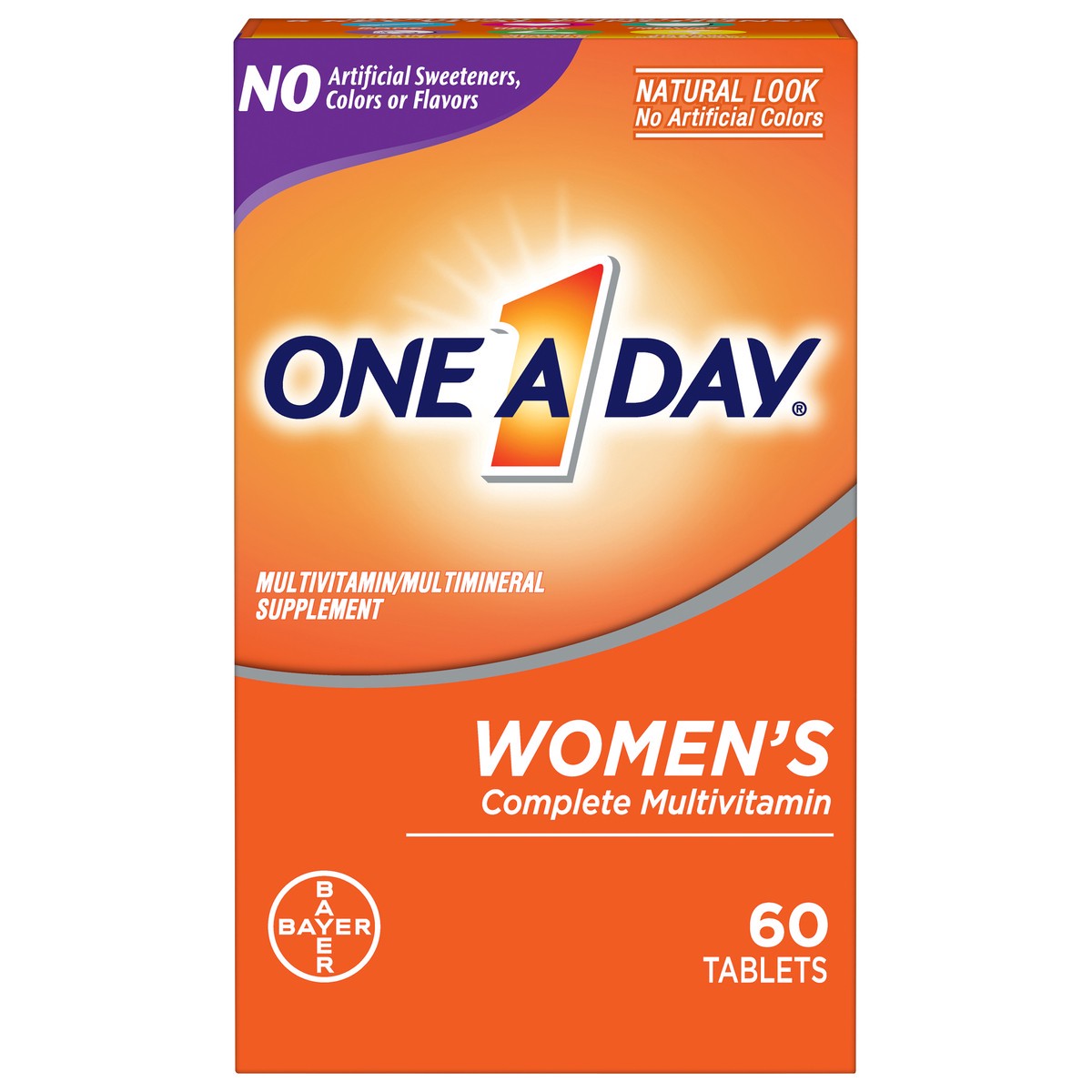 slide 1 of 8, One A Day Women's Tablets Complete Multivitamin 60 ea, 60 ct