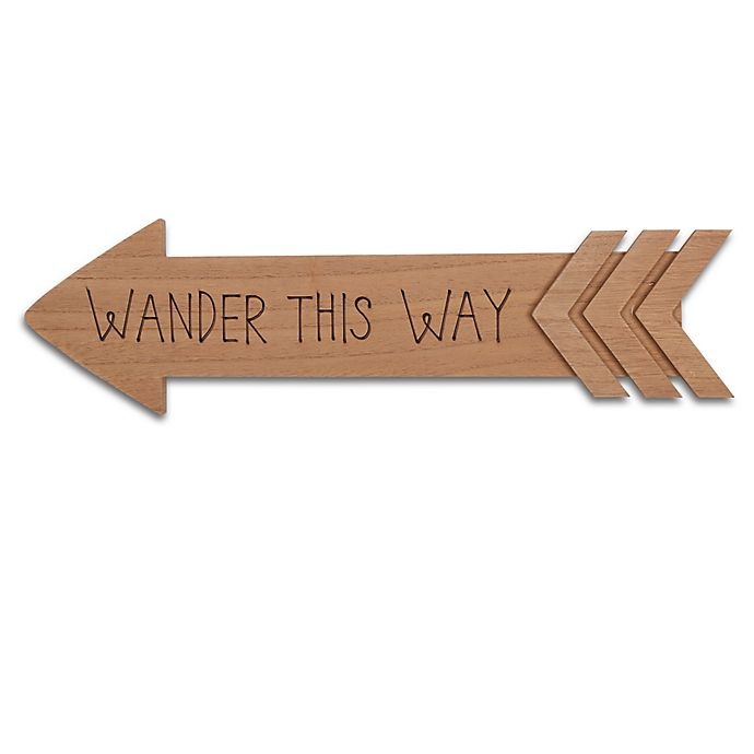 slide 1 of 1, The Peanutshell The Peanut Shell Wander this Way'' Arrow Wall Art'', 1 ct