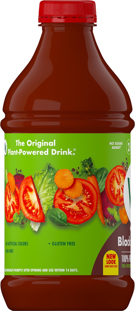 slide 7 of 9, V8 Hint of Black Pepper 100% Vegetable Juice, 46 FL OZ Bottle, 46 oz