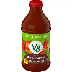 V8 Hint of Black Pepper 100% Vegetable Juice, 46 FL OZ Bottle