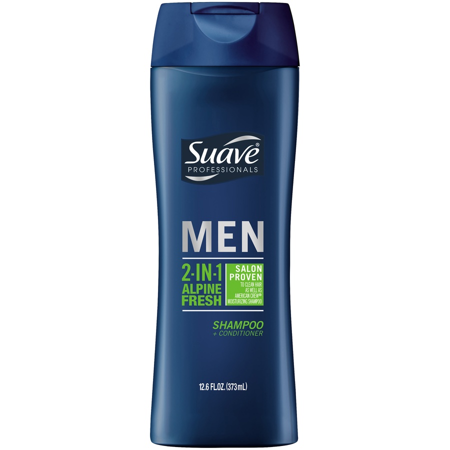 slide 1 of 1, Suave Professionals Men Alpine Fresh 2-in-1 Shampoo & Conditioner, 12.6 fl oz