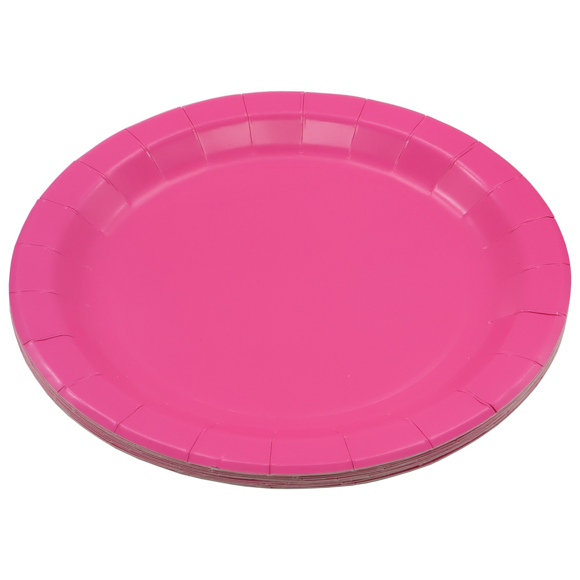 slide 2 of 2, 9" Dark Pink Paper Plates, 10ct. By Celebrate It, 10 ct