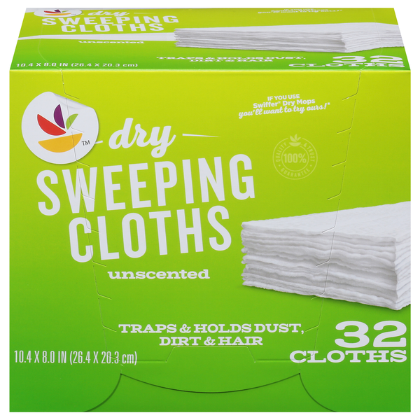 slide 1 of 1, Giant Unscented Dry Sweeping Cloths Refill, 32 ct