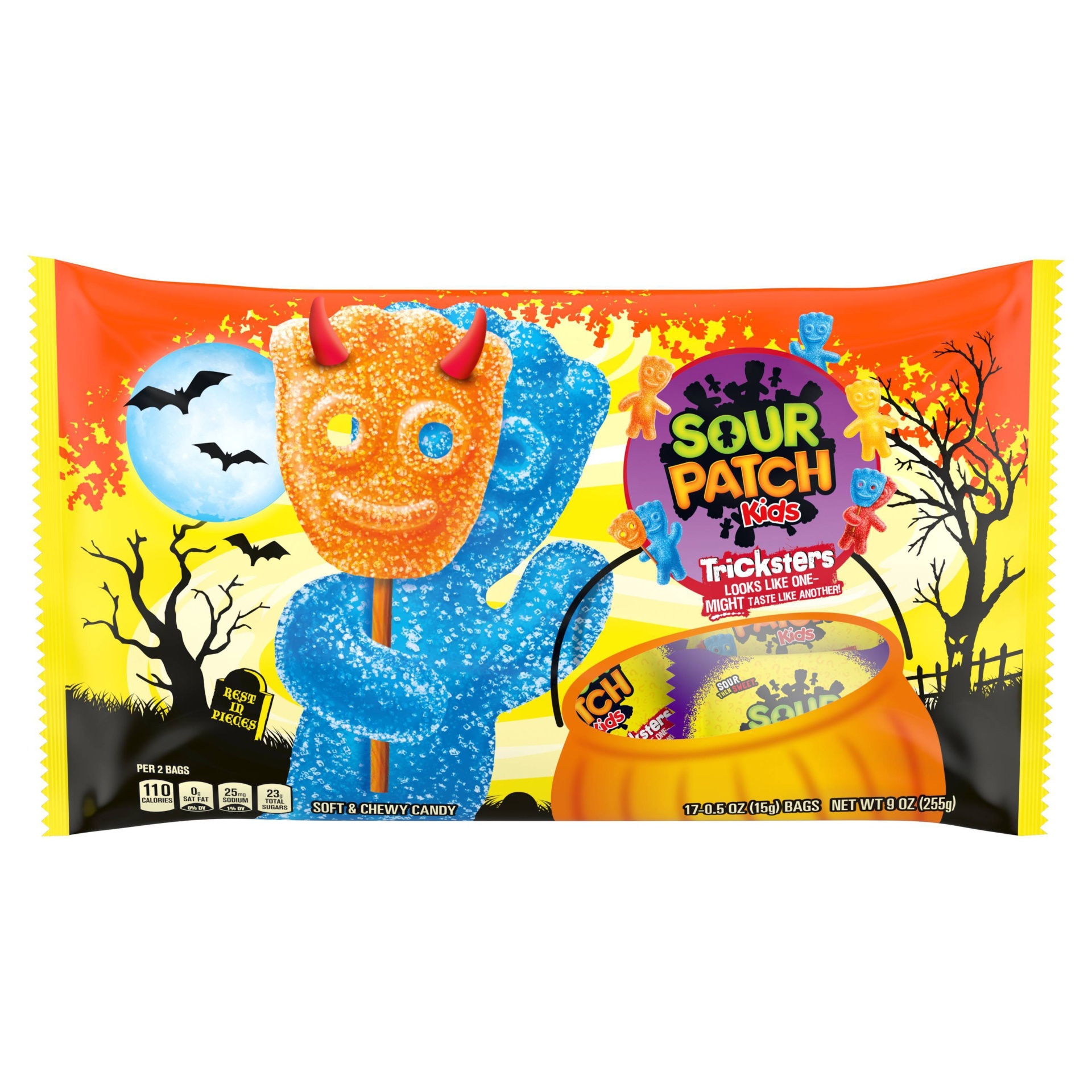 slide 1 of 1, Sour Patch Kids Tricksters Halloween Treat Candy (Where Available), 9 oz