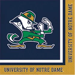 Collegiate Notre Dame Luncheon Napkin