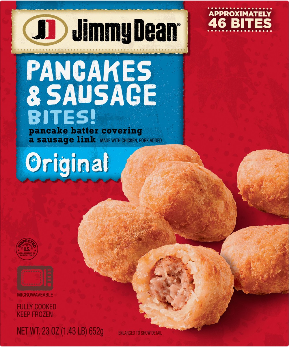 slide 8 of 9, Jimmy Dean Original Pancake & Sausage Bites, 46 ct; 0.5 oz