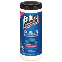 Endust Screen & Electronics Surface Cleaning Wipes 70 ea