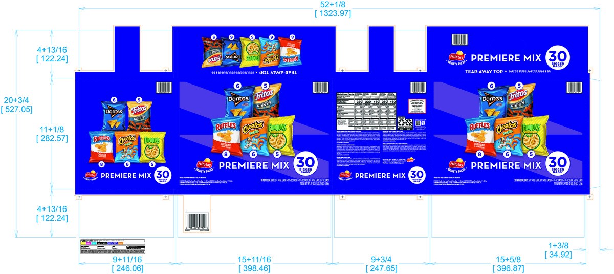 slide 13 of 14, Frito-Lay Snacks Premier Mix Variety 47 Oz 30 Count, 30 ct