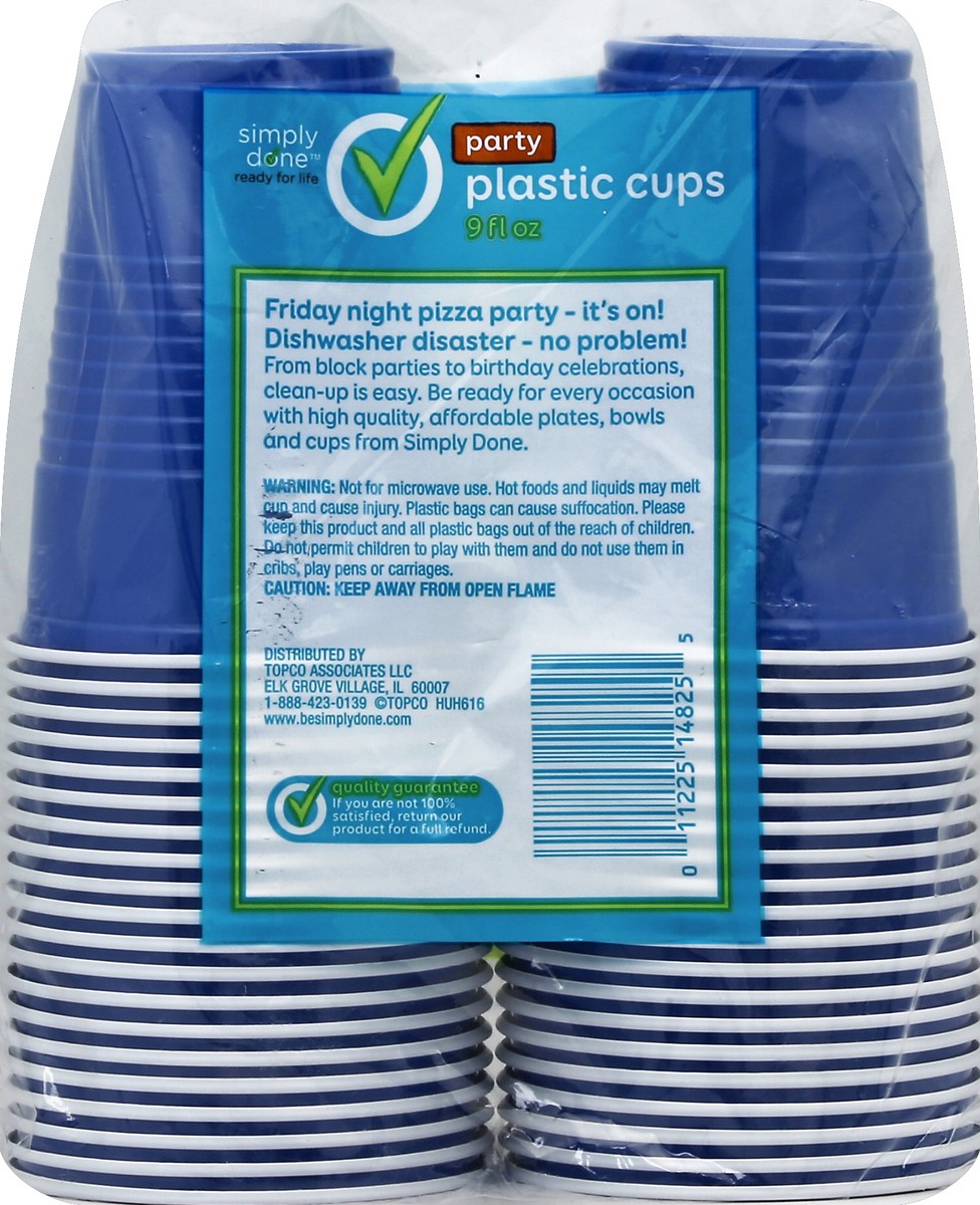 slide 2 of 6, Simply Done Party Plastic Cups, 40 ct; 9 fl oz