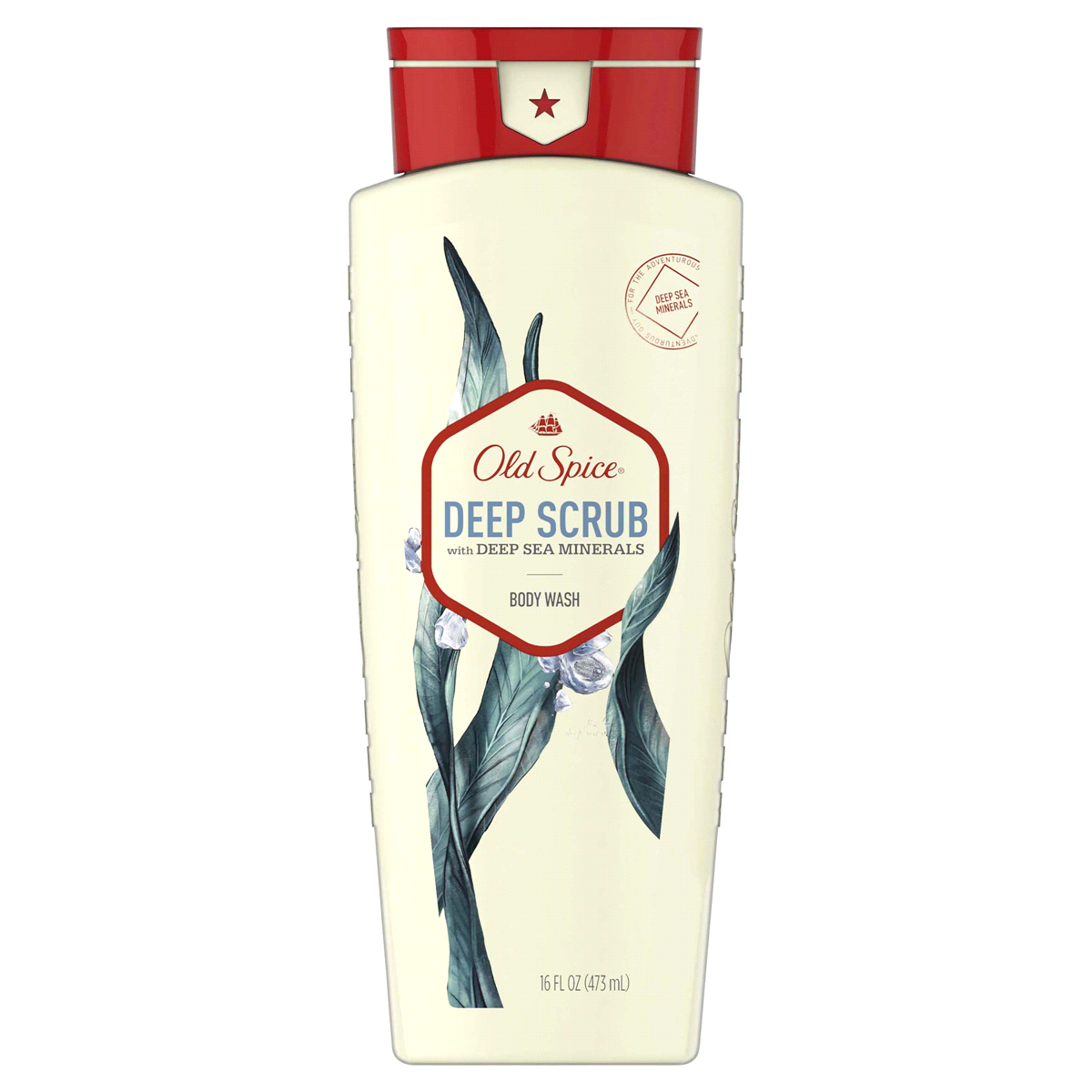 slide 1 of 1, Old Spice Body Wash for Men Deep Scrub with Deep Sea Minerals Scent Inspired by Nature, 16 fl oz