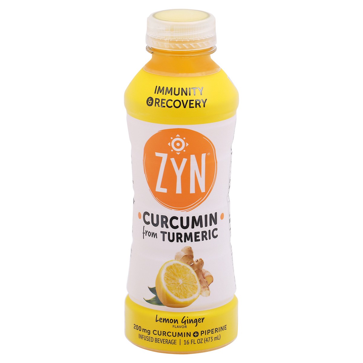 slide 1 of 11, ZYN Immunity & Recovery Lemon Ginger Flavor Infused Beverage 16 fl oz, 16 fl oz