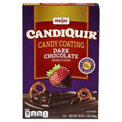 Meijer Candiquik Dark Chocolate Flavored Coating, 16 Oz