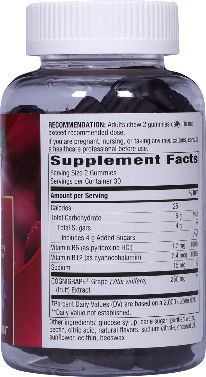 slide 3 of 9, Nature's Way Grape Flavored Brain Fuel 60 Gummies, 60 ct