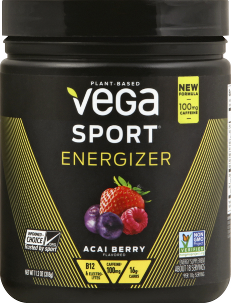 slide 1 of 1, Vega Acai Berry Sport Energizer, 11.2 oz