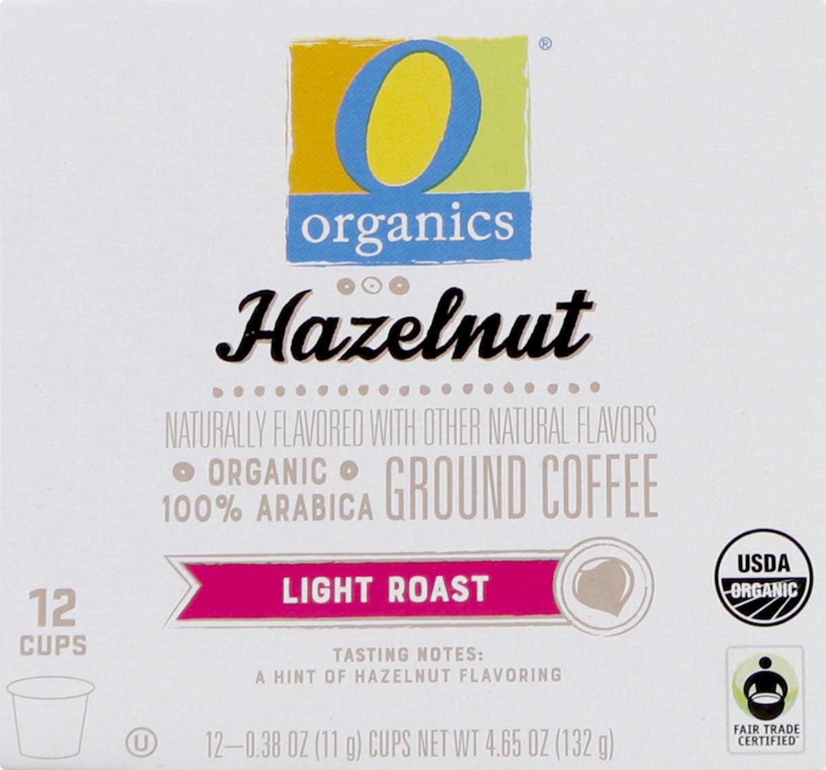 slide 3 of 4, O Organics Coffee Pods Hazelnut, 12 ct