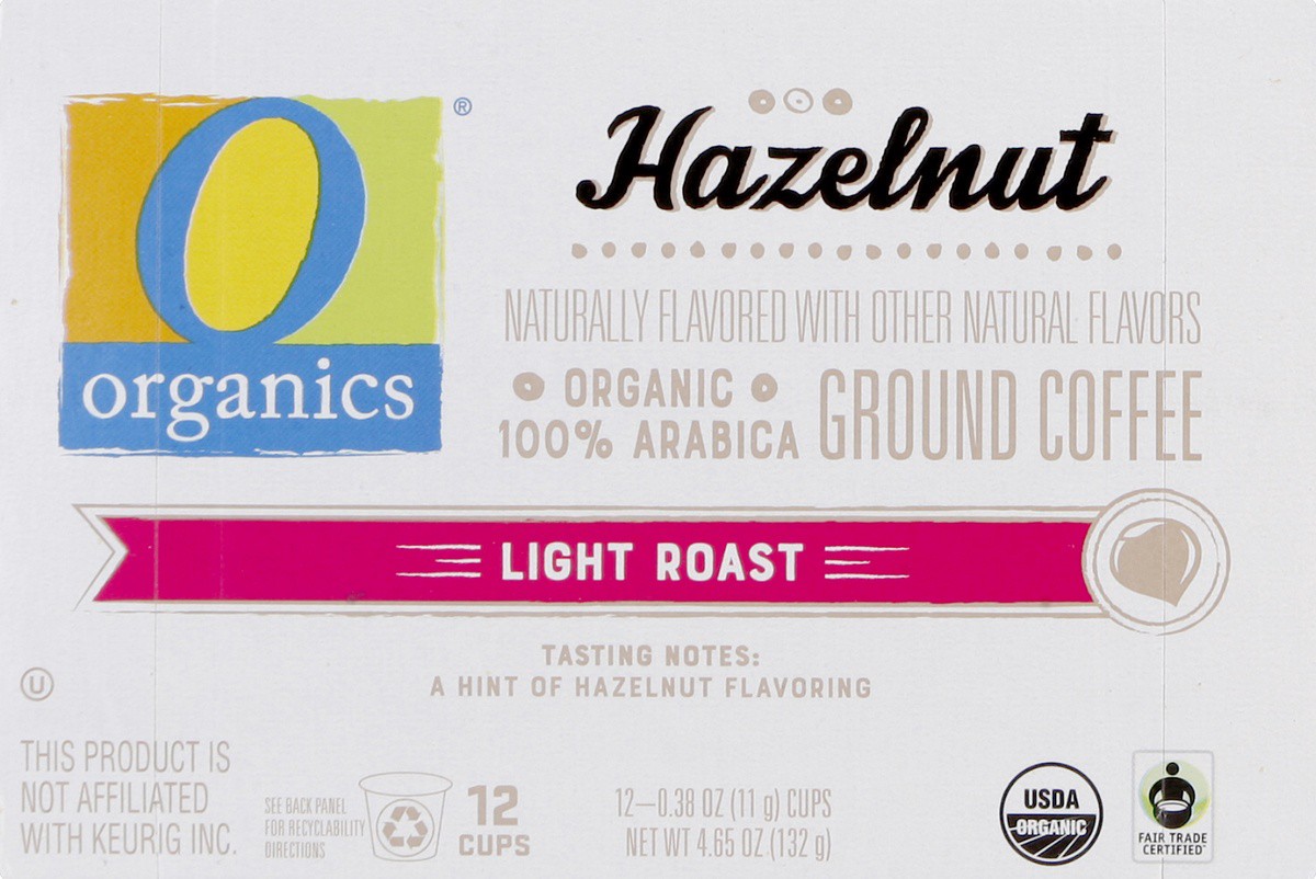slide 4 of 4, O Organics Coffee Pods Hazelnut, 12 ct