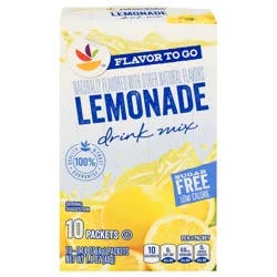 Giant Flavor To Go Drink Mix Lemonade Sugar Free - 10 ct