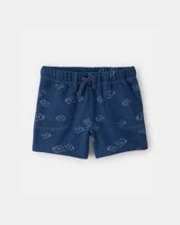 Carters Toddler Boy Fish French Terry Shorts - Blue Navy 3T
