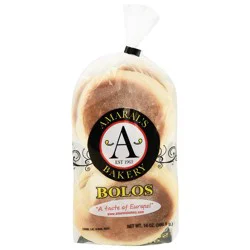 Amaral's Bakery Bolos Levedos Portuguese Sweet Muffins 14 oz