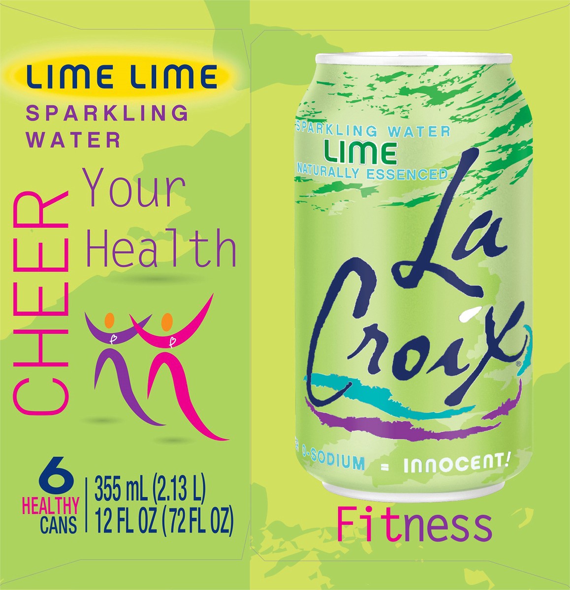 slide 4 of 11, La Croix Lime Sparkling Water - 6 ct, 6 ct; 12 fl oz