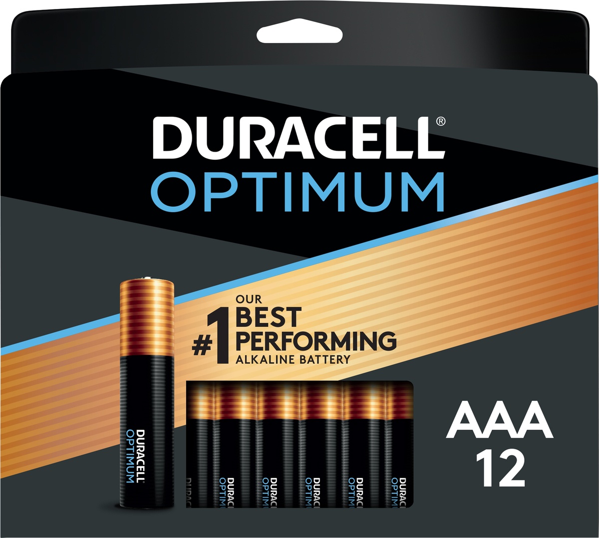 slide 5 of 7, Duracell Optimum Alkaline AAA Batteries, 12 ct