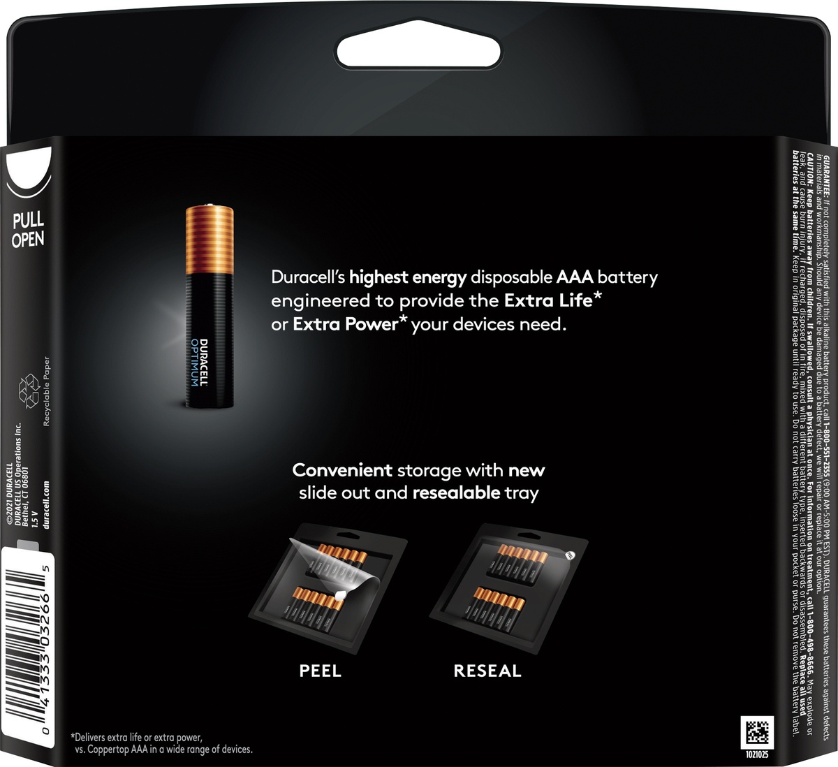 slide 6 of 7, Duracell Optimum Alkaline AAA Batteries, 12 ct