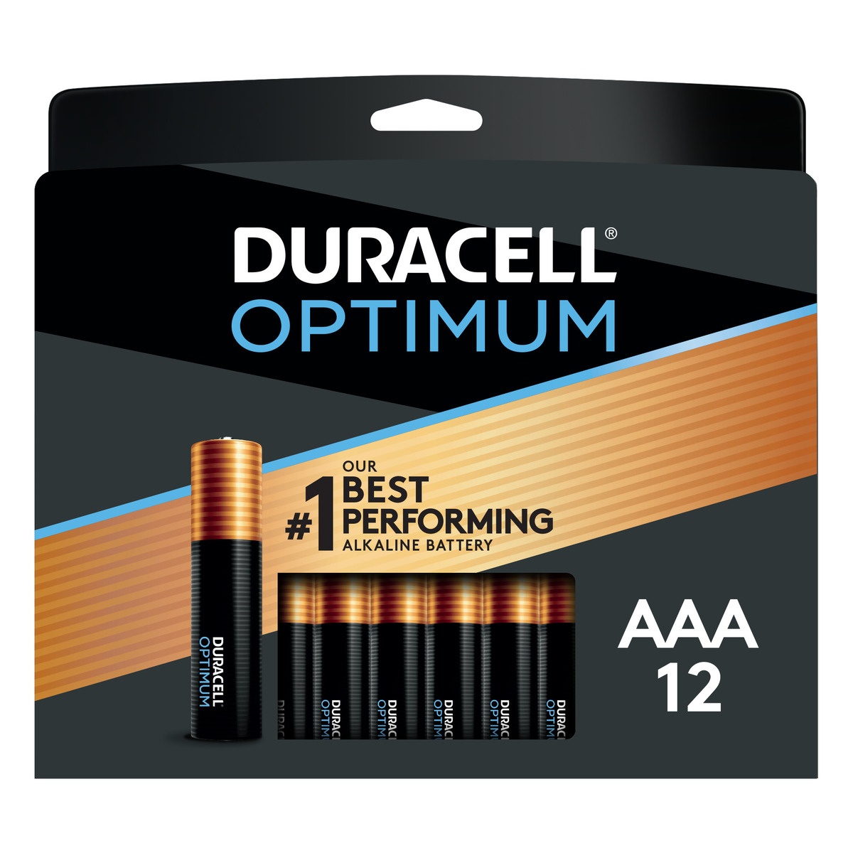 slide 7 of 7, Duracell Optimum Alkaline AAA Batteries, 12 ct