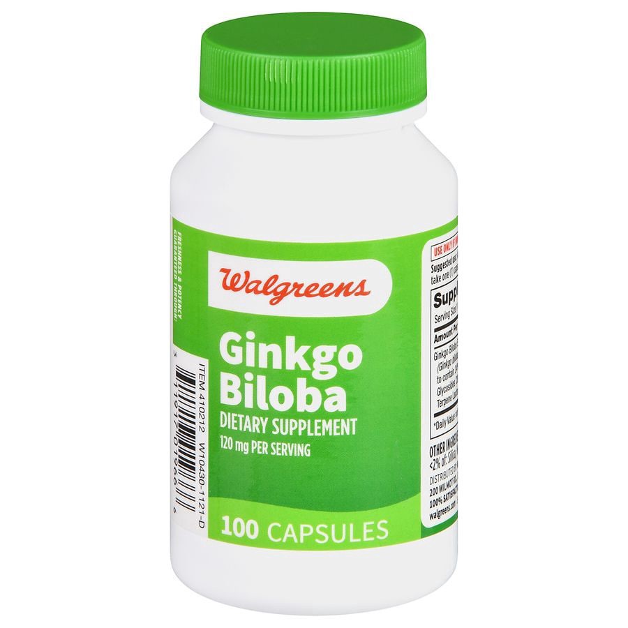 slide 1 of 5, Walgreens Ginkgo Bilboa 120 mg Capsules, 100 ct