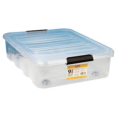 slide 1 of 1, Glad Underbed Storage Container With Lid, 9 gal