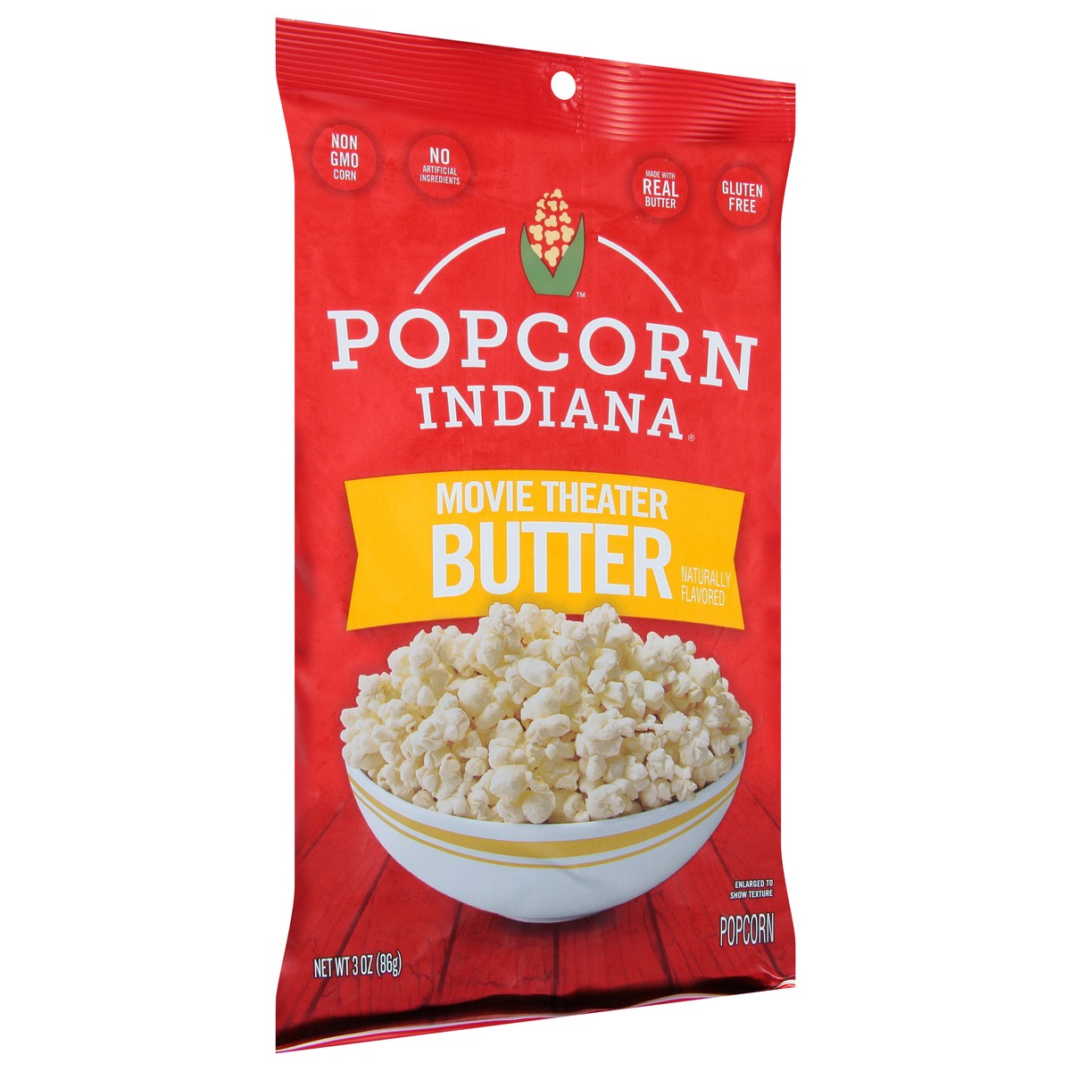 slide 3 of 9, Popcorn, Indiana Movie Theater Butter Popcorn 3 oz, 3 oz